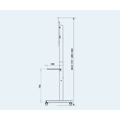 OMB Professional Spring 139,7 cm (55") Nero