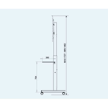 OMB Professional Spring 139,7 cm (55") Nero