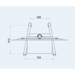 OMB Professional Spring 139,7 cm (55") Nero