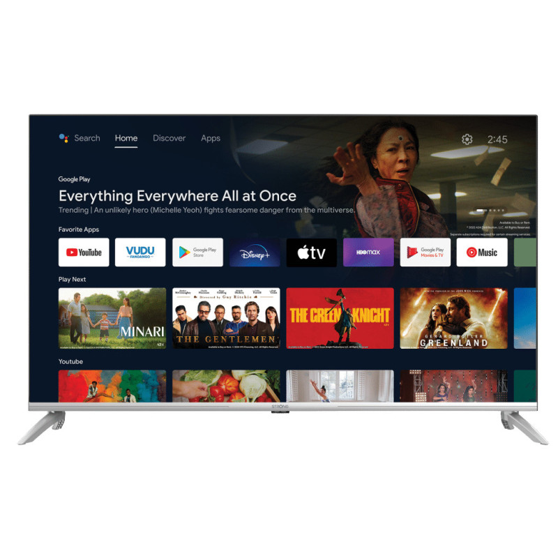 Strong 43UD6593 109,2 cm (43") 4K Ultra HD Smart TV Wi-Fi Argento 250 cd/m²