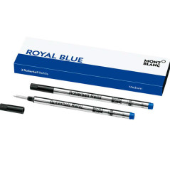 Montblanc 128233 ricaricatore di penna Medio Blu 2 pz