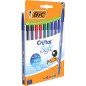BIC 516359 penna a sfera Nero, Blu, Verde, Rosso 10 pz