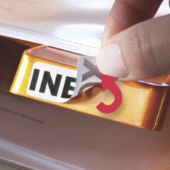 Avery L4773REV-20 etichetta autoadesiva Rettangolo con angoli arrotondati Rimovibile Bianco 480 pz