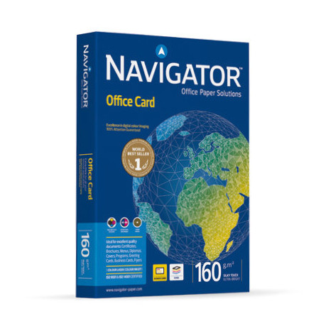 Navigator OFFICE CARD carta inkjet A4 (210x297 mm) Opaco 250 fogli Bianco