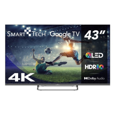 Smart-Tech 43QG02V TV 109,2 cm (43") 4K Ultra HD Smart TV Wi-Fi Grigio 280 cd m²