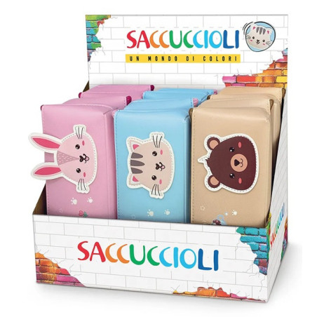 Lebez 81992 astuccio per matita Astuccio portamatite Poliuretano (PU) Colori assortiti