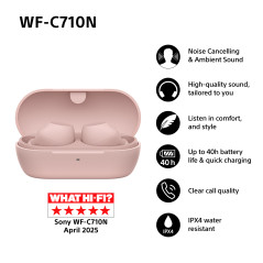 Sony U.K. WFC710NP.CE7 cuffia e auricolare True Wireless Stereo (TWS) In-ear Musica/Giornaliera USB tipo-C Bluetooth Rosa