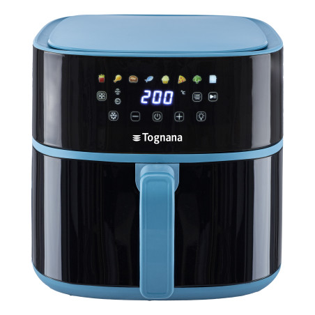 Tognana Porcellane D2DFA05IRZU friggitrice Singolo 8 L Indipendente 2000 W Friggitrice ad aria calda Nero, Blu