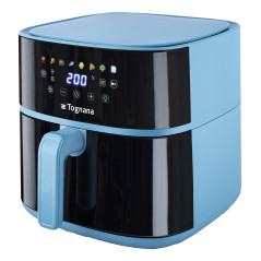 Tognana Porcellane D2DFA05IRZU friggitrice Singolo 8 L Indipendente 2000 W Friggitrice ad aria calda Nero, Blu