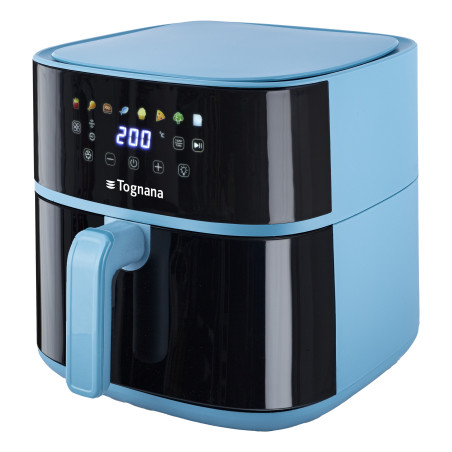 Tognana Porcellane D2DFA05IRZU friggitrice Singolo 8 L Indipendente 2000 W Friggitrice ad aria calda Nero, Blu