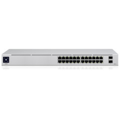 Ubiquiti UniFi 24-Port PoE Gestito L2 L3 Gigabit Ethernet (10 100 1000) Supporto Power over Ethernet (PoE) 1U Argento