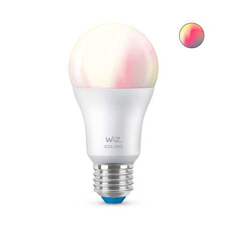 WiZ Lampadina Smart Dimmerabile Luce Bianca o Colorata Attacco E27 60W Goccia