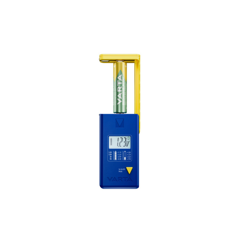 Varta LCD Battery Tester tester per batterie Blu, Giallo