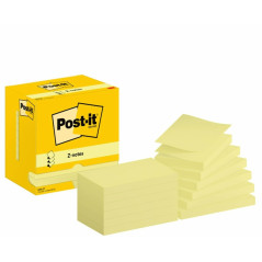 Post-It 7100290186 pouch autoadesiva Rettangolo Giallo 100 fogli Autoadesivo