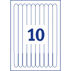 Avery L4000-5 etichetta per stampante Bianco Etichetta per stampante autoadesiva