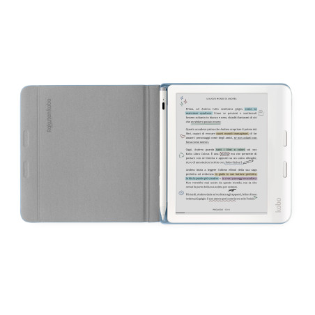 Kobo N428-AC-BL-N-PU custodia per e-book reader 17,8 cm (7") Custodia a libro Blu