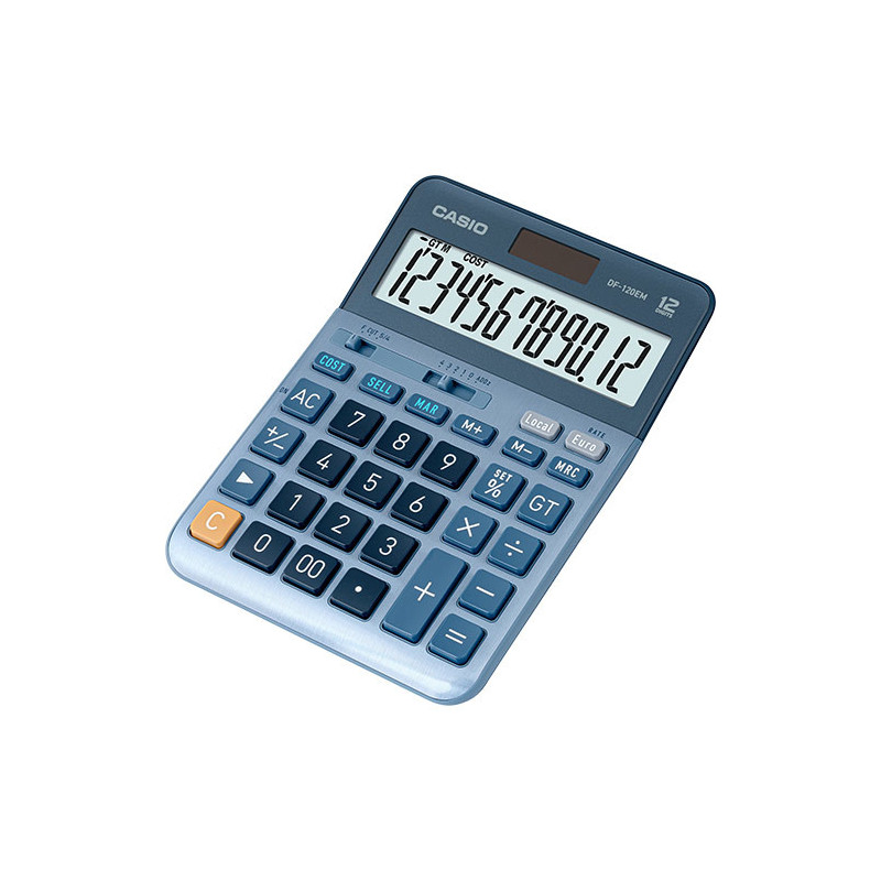 Casio DF-120EM calcolatrice Desktop Calcolatrice con display Blu