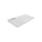 Logitech Pebble Keys 2 K380s tastiera Bluetooth (bianco)