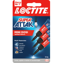 Loctite Super Attak Mini Dosi Liquido 3x1g