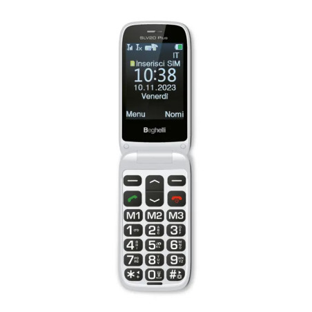 Beghelli 9200 cellulare 7,11 cm (2.8") 100 g Grigio Telefono per anziani