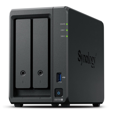 Synology DiskStation DS725+ server NAS e di archiviazione Ryzen Embedded R1600 4 GB DDR4 0 TB Nero