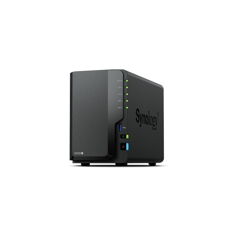 Synology DiskStation DS225+ 2 Bay NAS Desktop Intel® Celeron® J4125 2 GB DDR4 Synology DSM Nero