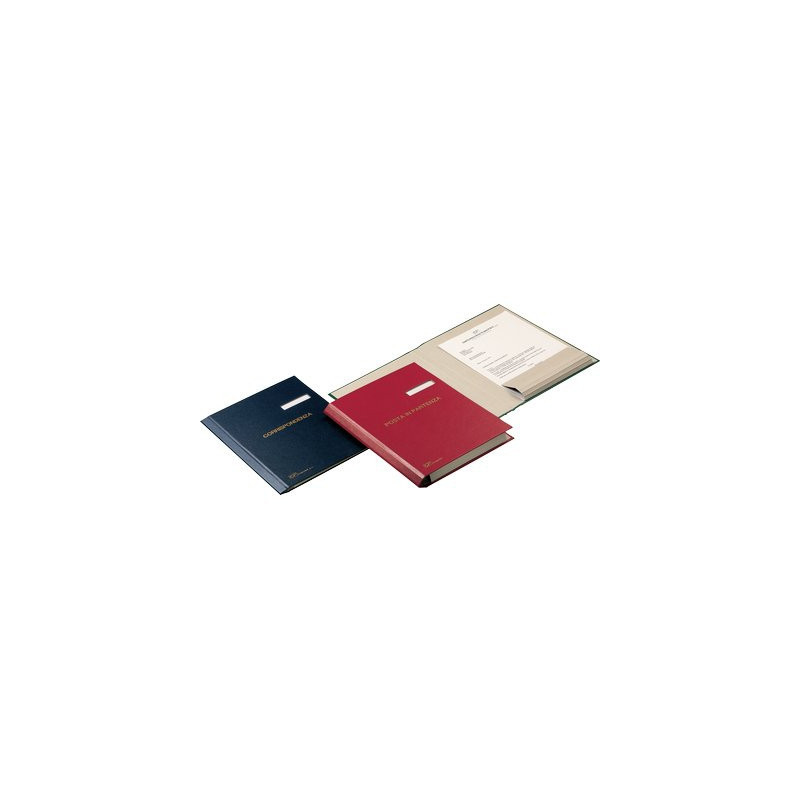 Fraschini Document Folder 601 Finta pelle Rosso 340 x 240 mm