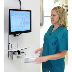 Ergotron 61-080-062 Supporti a parete per TV 61 cm (24") Bianco