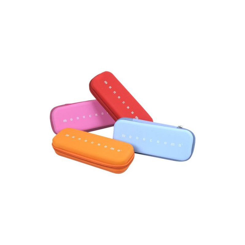 Pigna 0232766AR Astuccio portamatite EVA (Acetato del vinile dell'etilene), Silicone Colori assortiti, Blu, Arancione, Rosa,