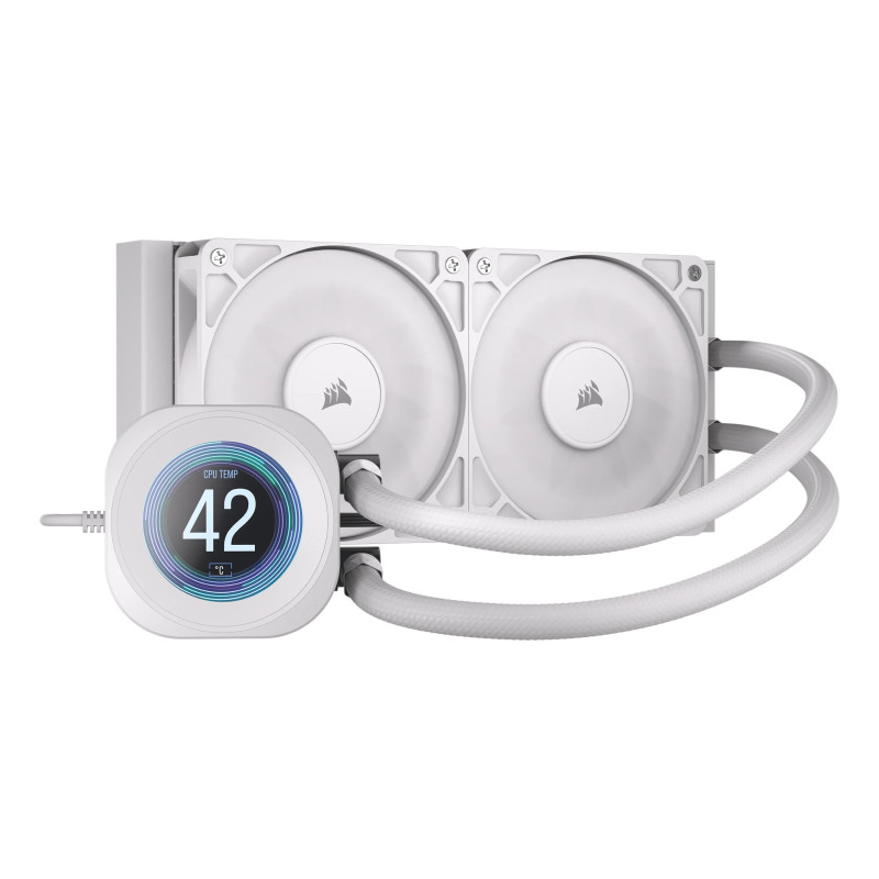 Corsair Nautilus 240 RS LCD Processore Raffreddatore di liquidi tutto in uno 12 cm Bianco 1 pz Corsair Nautilus 240 RS LCD Processore Raffreddatore di liquidi tutto in uno 12 cm Bianco 1 pz