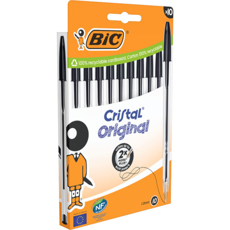 BIC 516353 penna a sfera Nero Medio 10 pz