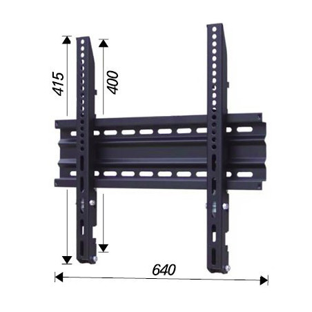 ITB AMOM06145 Supporto TV a parete 127 cm (50") Nero