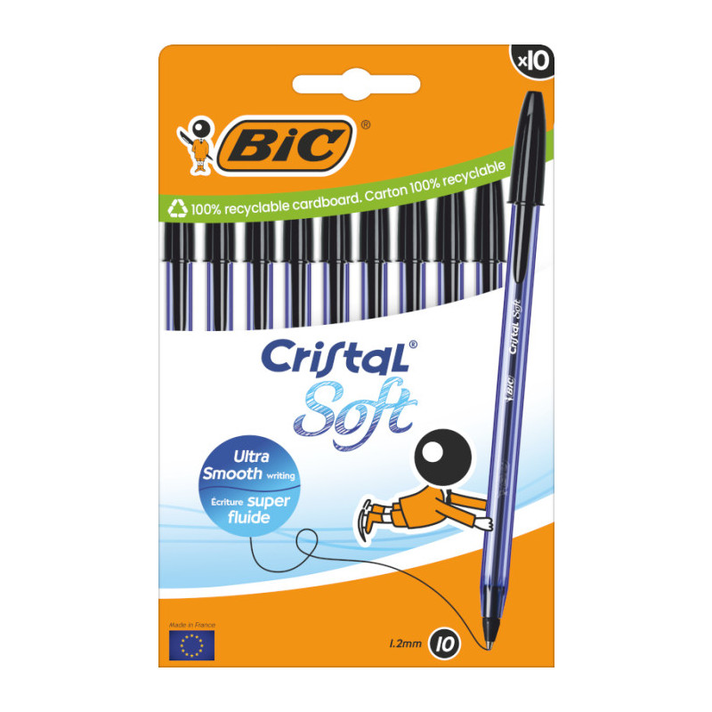 BIC 516358 penna a sfera Nero 10 pz