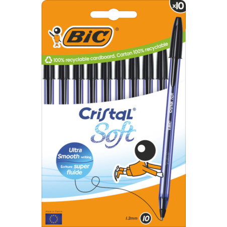 BIC 516358 penna a sfera Nero 10 pz
