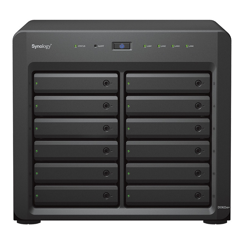 Synology DiskStation DS3622xs+ NAS Tower Intel® Xeon® D D-1531 16 GB DDR4 0 TB DiskStation Manager Nero