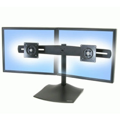 Ergotron DS Series DS100 Dual Monitor Desk Stand, Horizontal 61 cm (24") Scrivania Nero