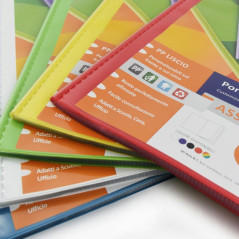 SEI Rota Asso TI cartellina con fermafoglio Polipropilene (PP) Trasparente