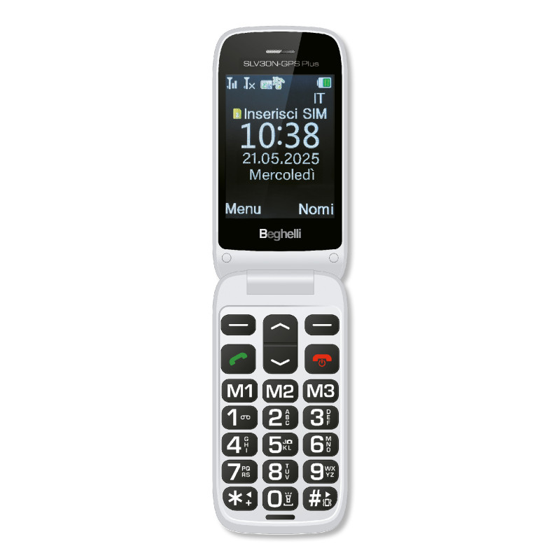 Beghelli 9201N cellulare 7,11 cm (2.8") 100 g Argento Telefono per anziani Beghelli 9201N cellulare 7,11 cm (2.8") 100 g Argento Telefono per anziani