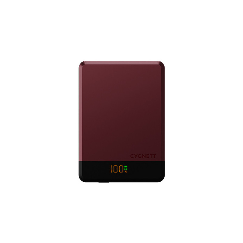 Cygnett MagSlim 5000 mAh Carica wireless Colore ciliegia