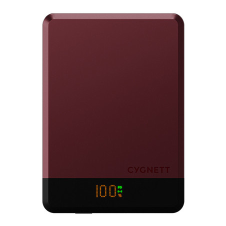 Cygnett MagSlim 5000 mAh Carica wireless Colore ciliegia