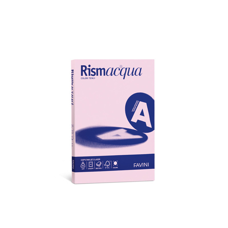 Favini Rismacqua carta inkjet A4 (210x297 mm) 200 fogli Rosa