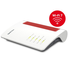 Box FRITZ! 5690 International router wireless 2.5 Gigabit Ethernet Dual-band (2.4 GHz 5 GHz) Rosso, Bianco