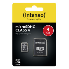 Intenso 3403450 memoria flash 4 GB MicroSDHC Classe 4