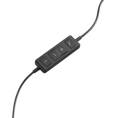 Logitech 981-000571 cuffia e auricolare Cablato A Padiglione Ufficio USB tipo A Nero