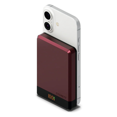 Cygnett MagSlim 10000 mAh Carica wireless Colore ciliegia