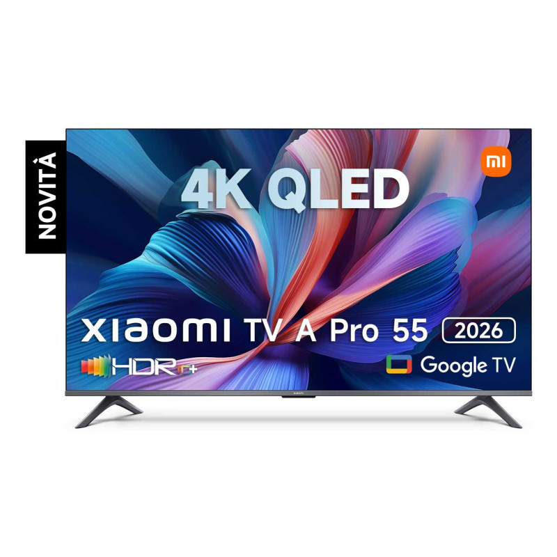 Xiaomi TV A Pro 55 2026 139,7 cm (55") 4K Ultra HD Smart TV Wi-Fi Grigio Xiaomi TV A Pro 55 2026 139,7 cm (55") 4K Ultra HD Smart TV Wi-Fi Grigio