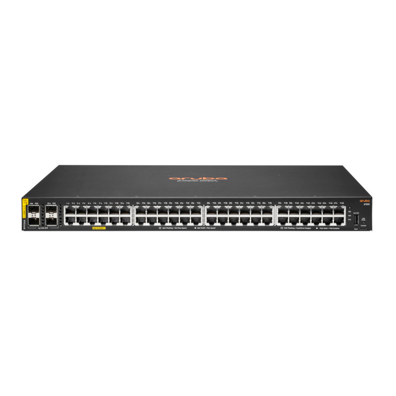 HPE Aruba Networking CX 6100 48G Class4 PoE 4SFP+ 740W Gestito L3 Gigabit Ethernet (10/100/1000) Supporto Power over Ethernet