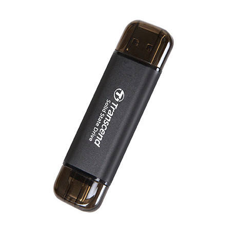 Transcend ESD310C Tecnologia Thunderbolt 512 GB Da USB tipo A a USB tipo C USB 3.2 Gen 2x2 Nero