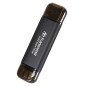 Transcend ESD310C Tecnologia Thunderbolt 512 GB Da USB tipo A a USB tipo C USB 3.2 Gen 2x2 Nero Transcend ESD310C Tecnologia Thunderbolt 512 GB Da USB tipo A a USB tipo C USB 3.2 Gen 2x2 Nero