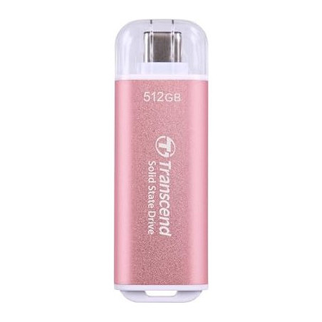 Transcend ESD300 512 GB USB tipo-C 3.2 Gen 2 (3.1 Gen 2) Rosa